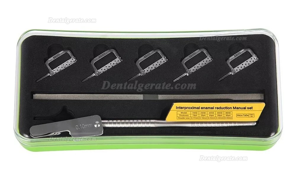 Dentales Interproximaler Reduktion Instrumente / IPR-Set (IPR-Streifen + IPR-Messger&auml;t + IPR-Griff)